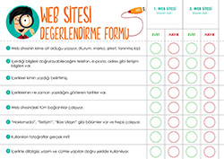 Web Değerlendirme Formu
